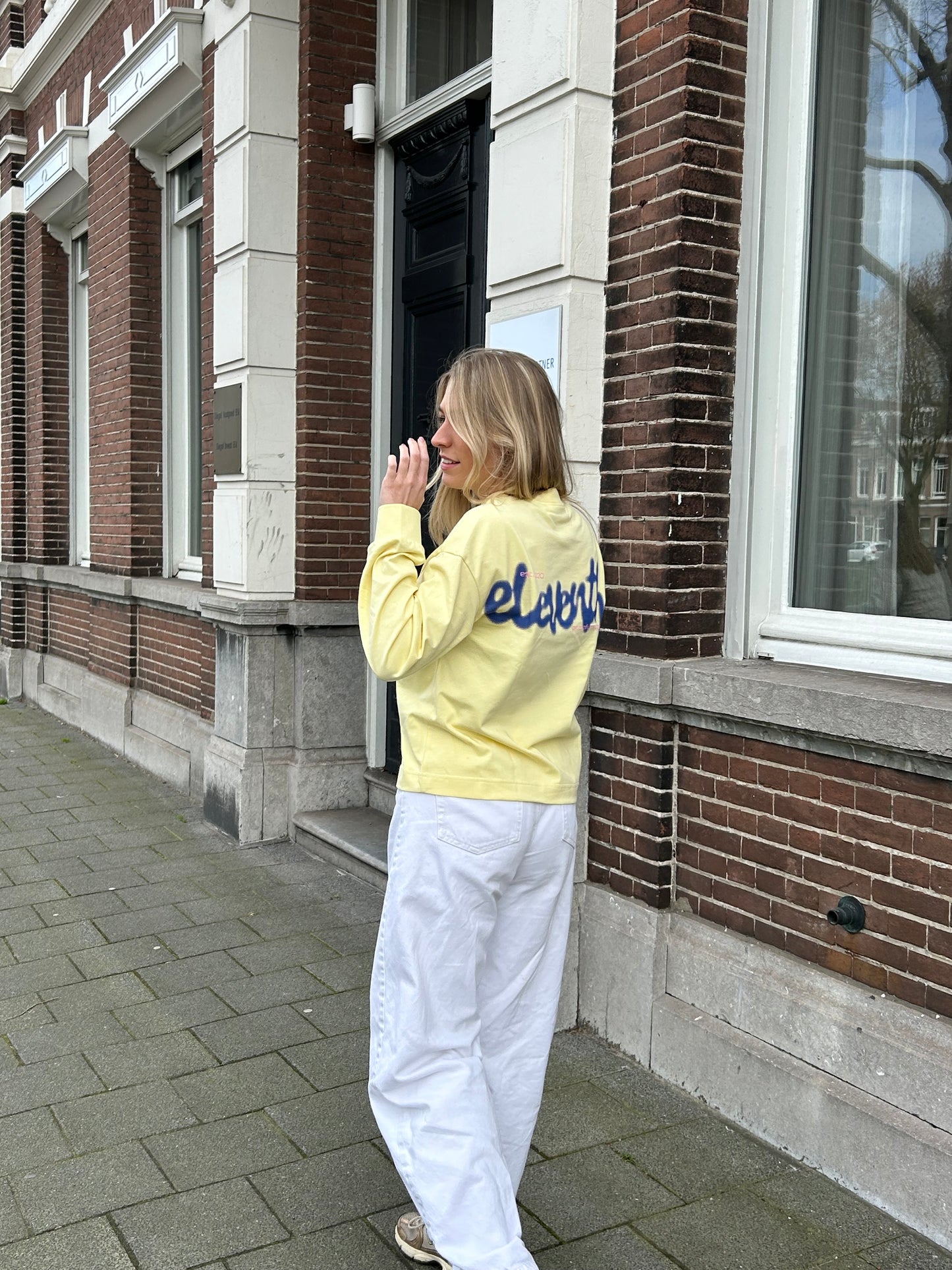 The bubbly longsleeve butter yellow