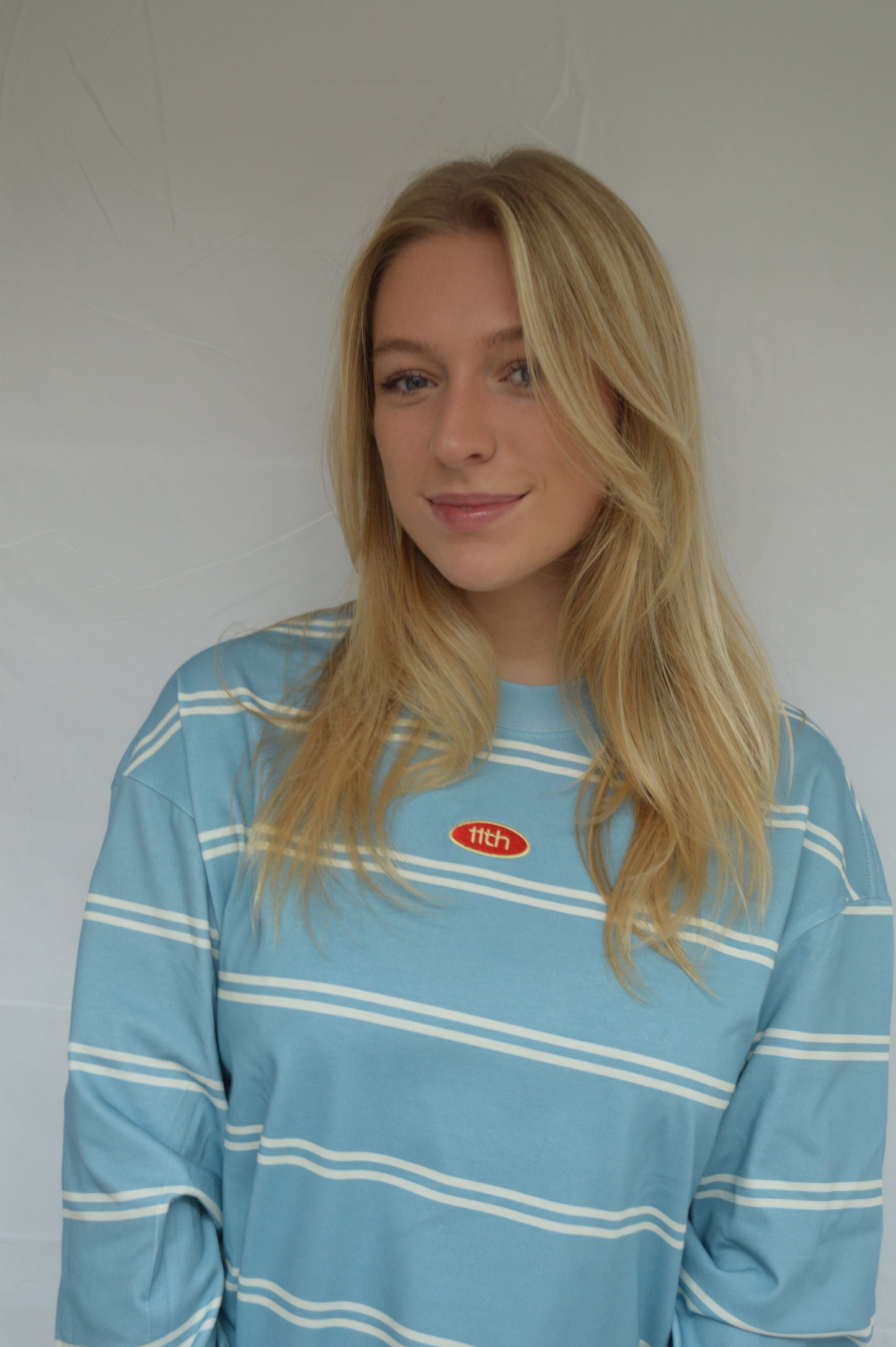 The double striped longsleeve blue
