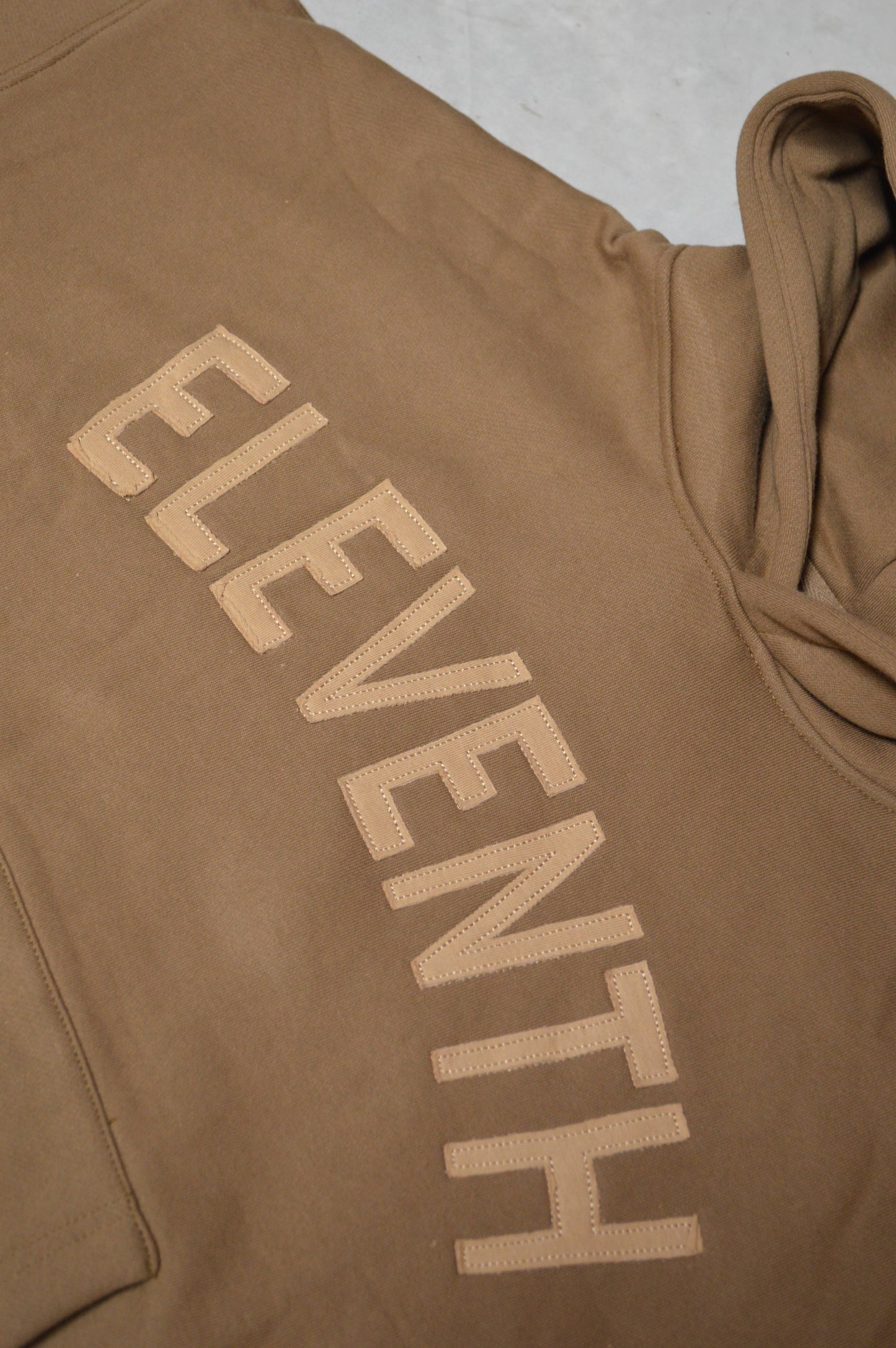 The ultimate logo boxy hoodie brown