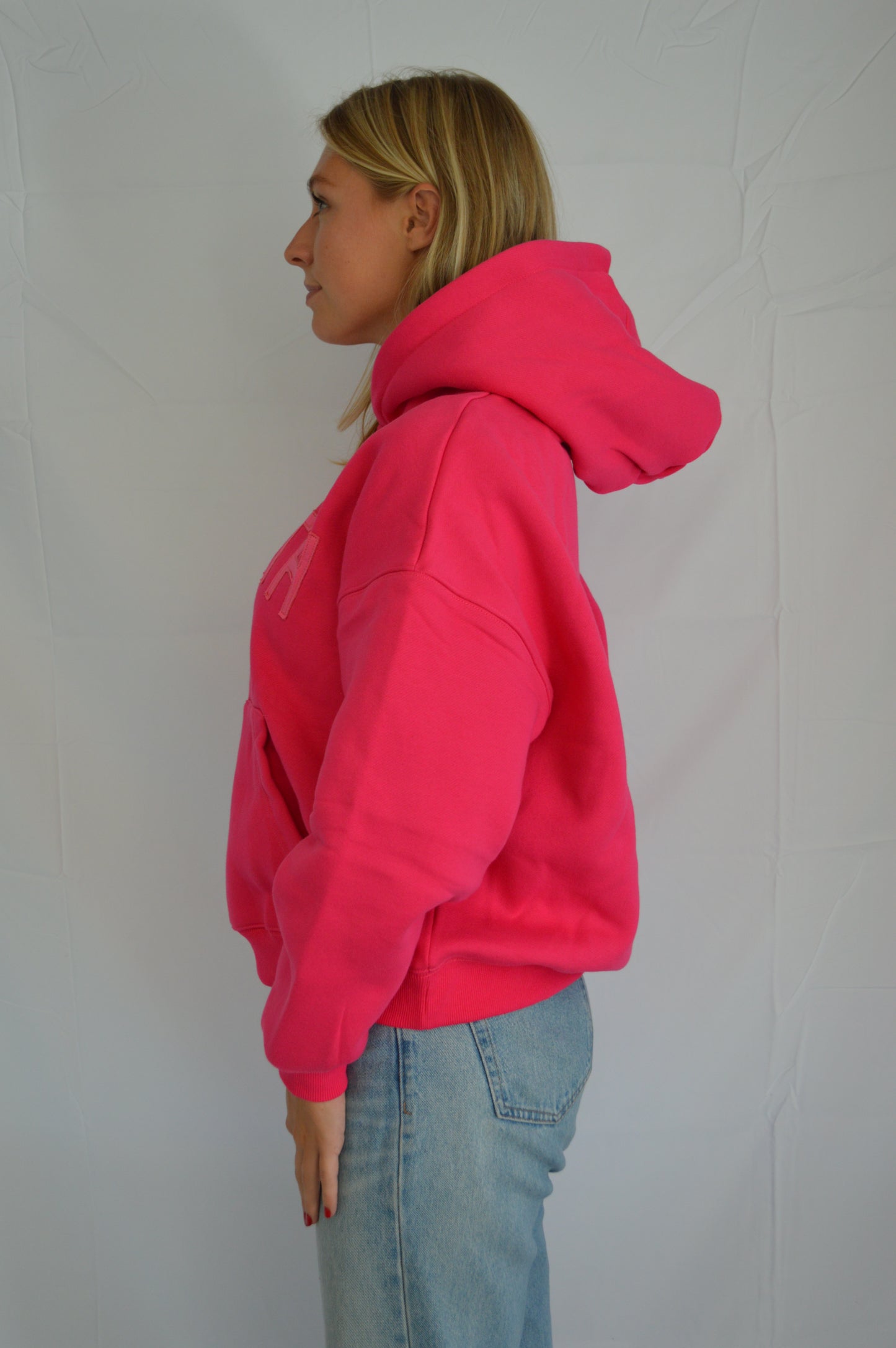 The ultimate logo boxy hoodie pink