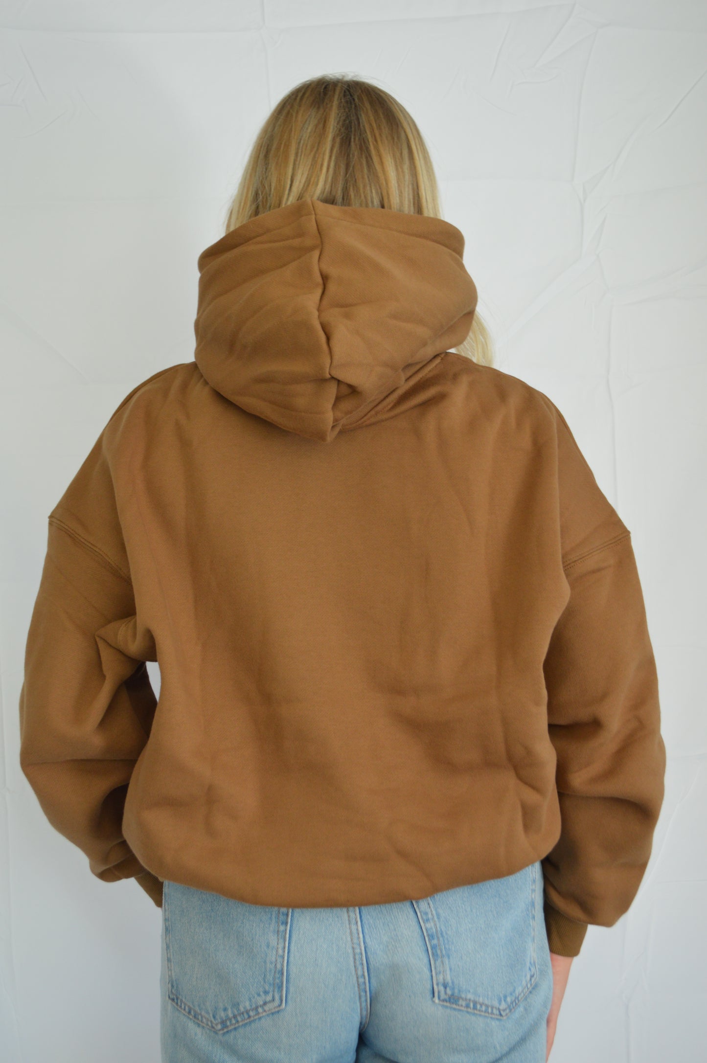 The ultimate logo boxy hoodie brown