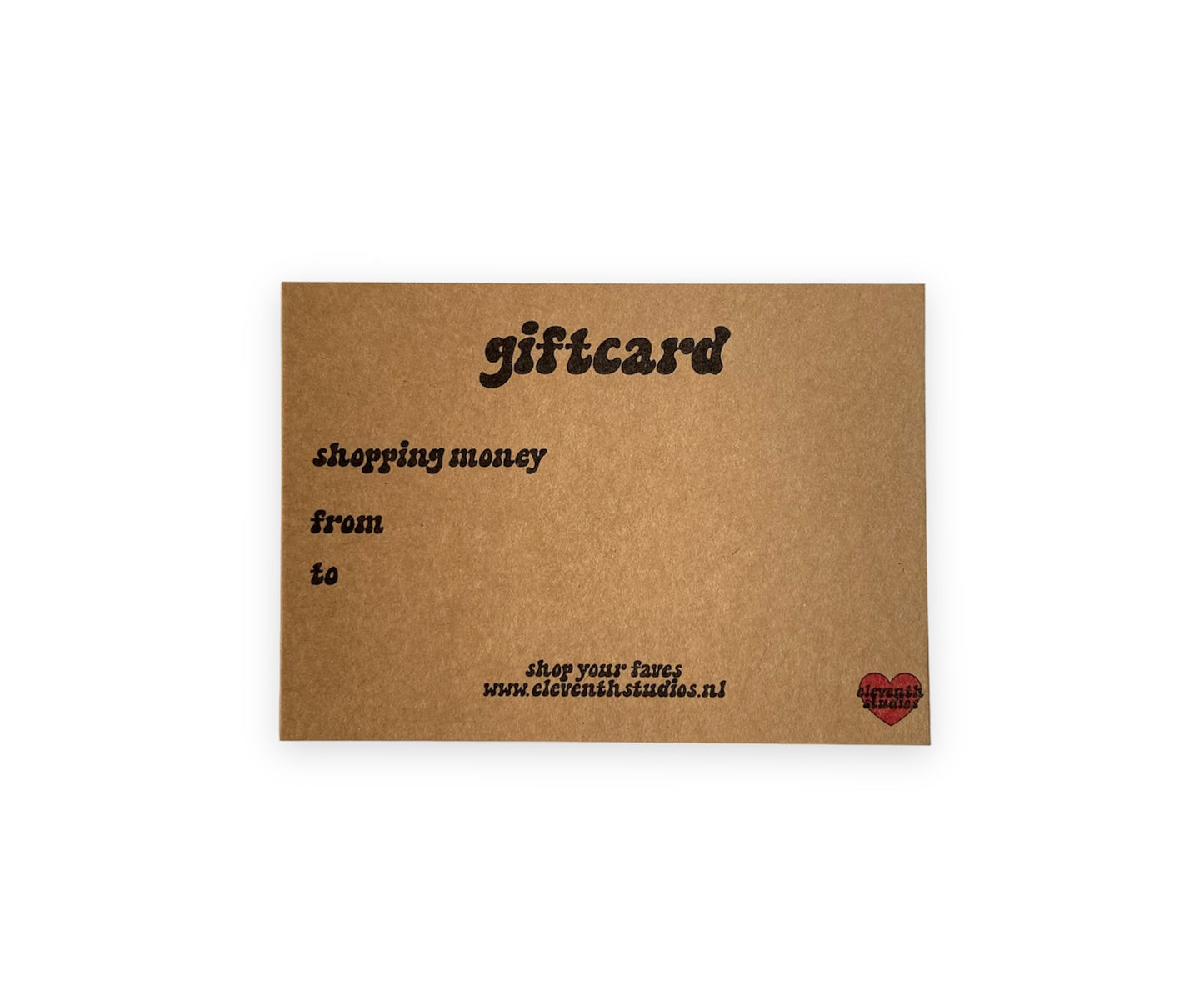 Eleventh Studios giftcard