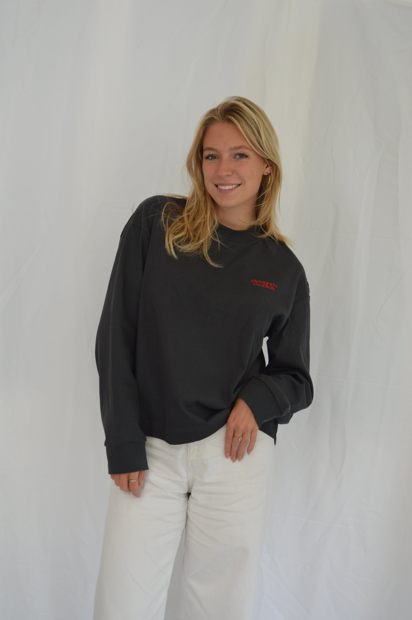 The bubbly longsleeve dark grey