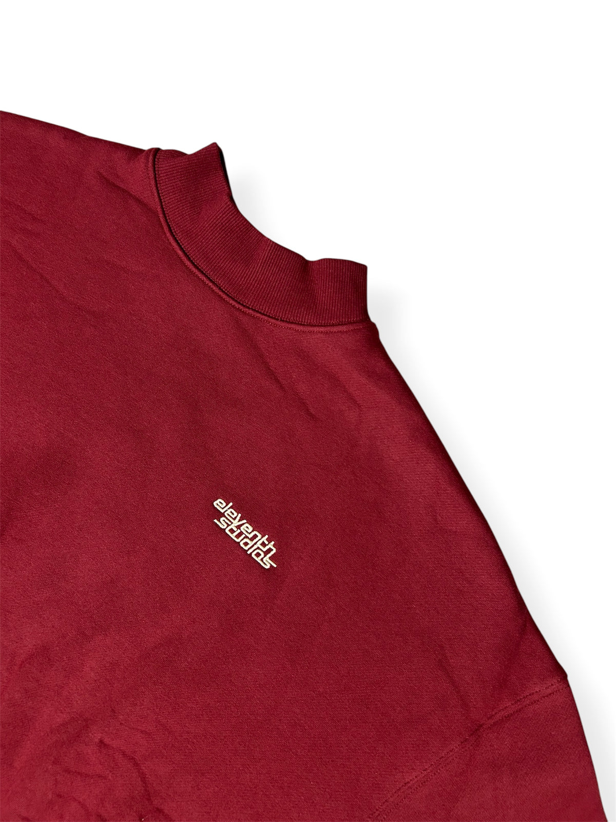 The high neck sweater burgundy