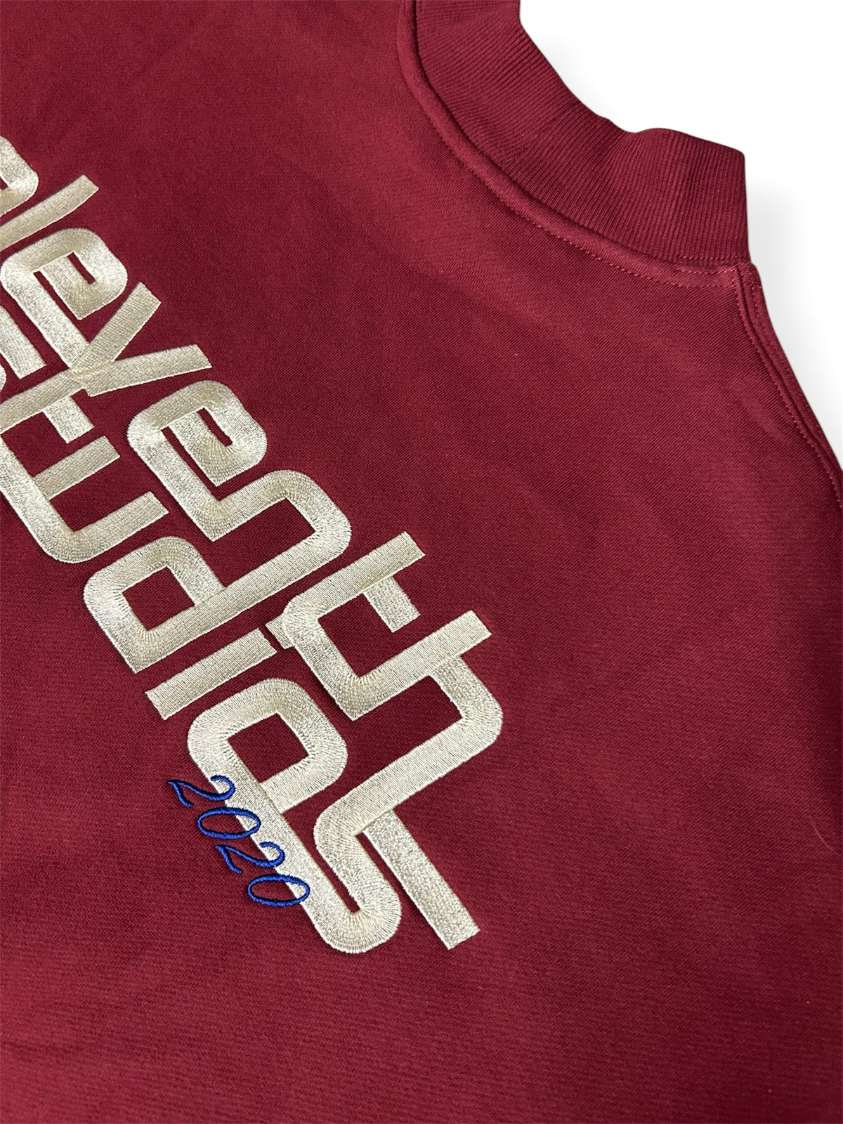 The high neck sweater burgundy