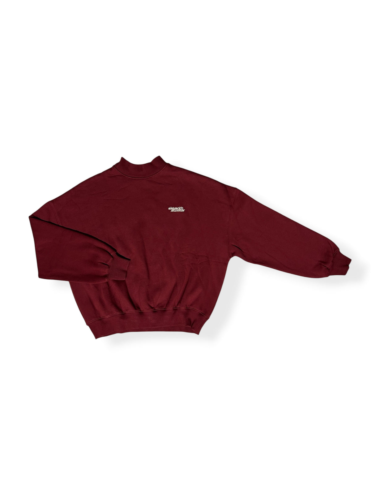 The high neck sweater burgundy