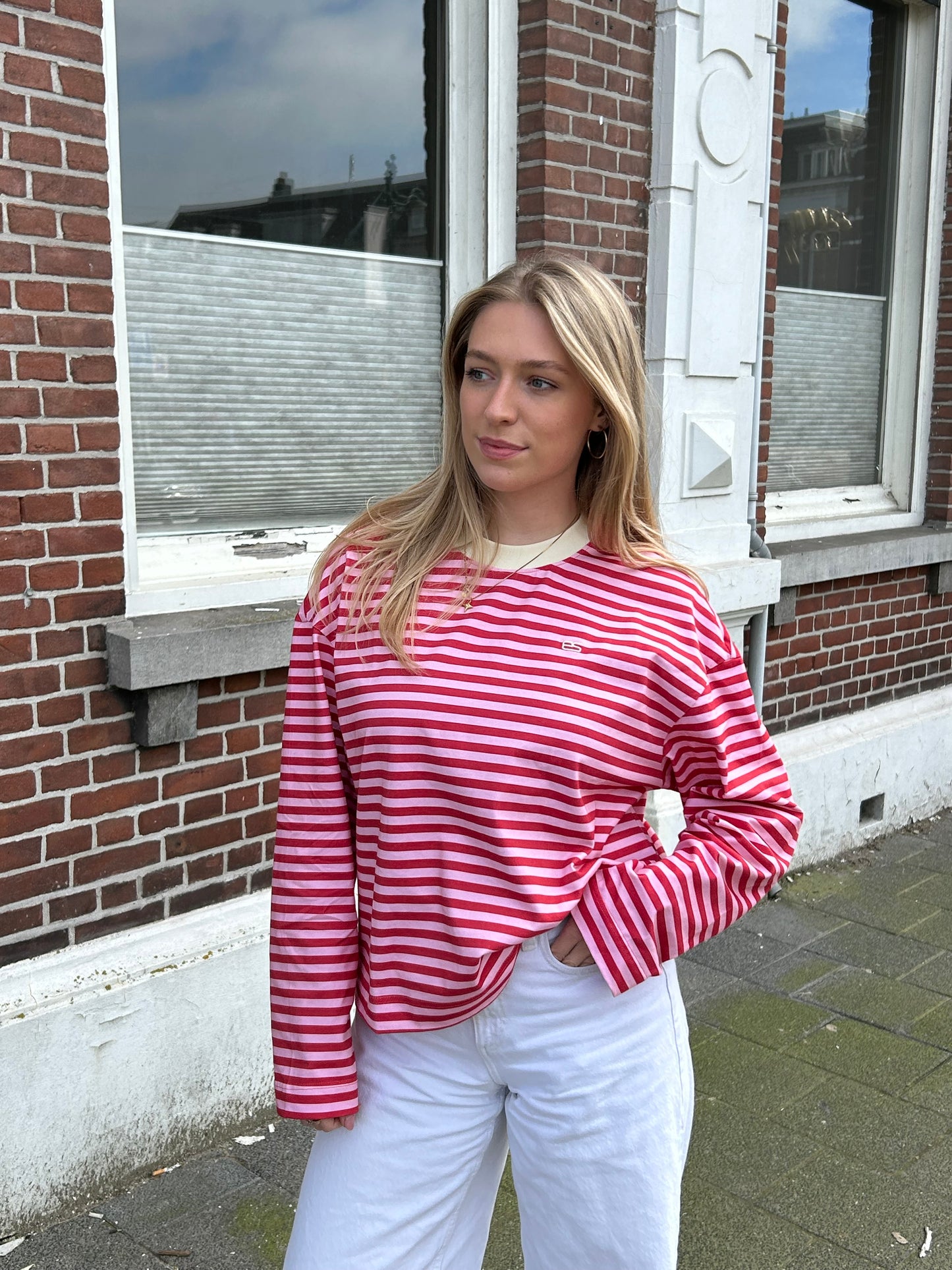 The striped longsleeve pink
