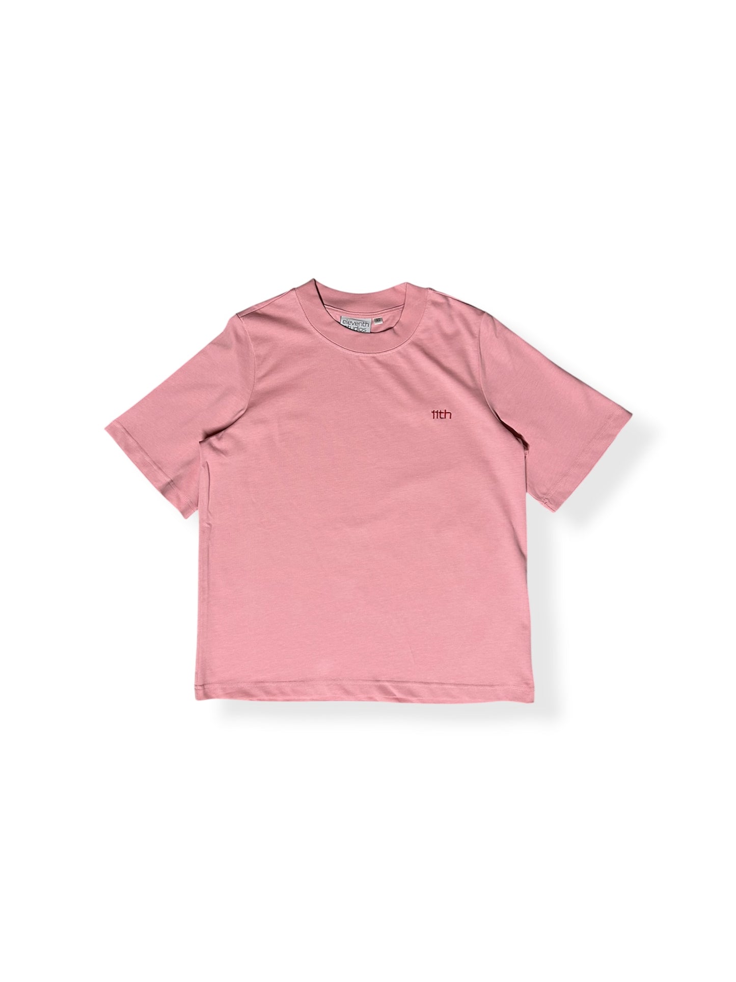 The lined logo shirt light pink