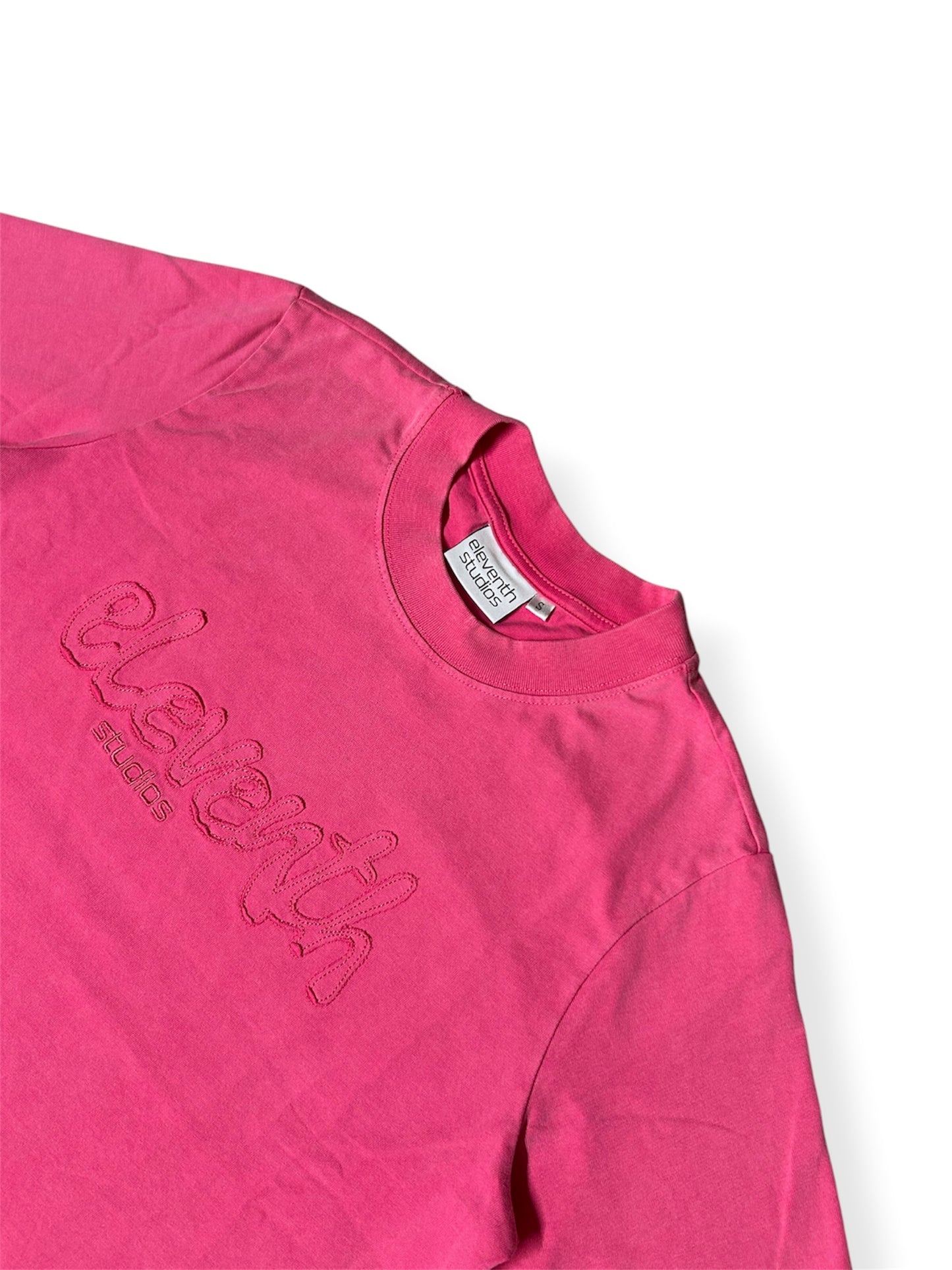The dimensional shirt pink acid washed