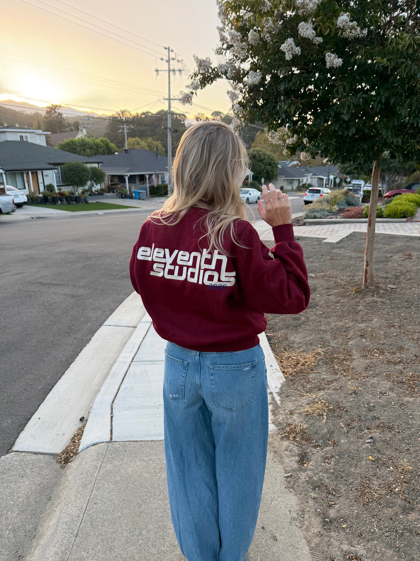 The high neck sweater burgundy