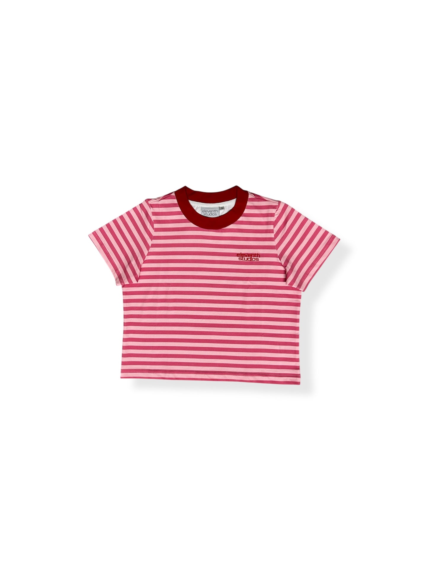 The striped baby tee pink
