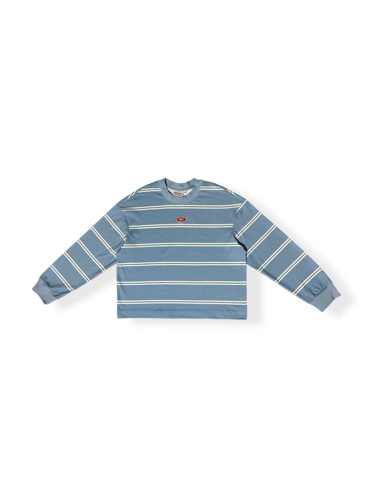 The double striped longsleeve blue