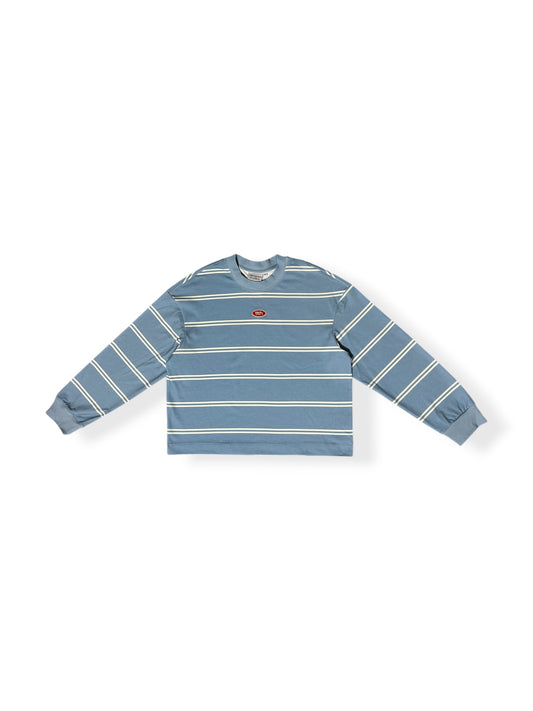 The double striped longsleeve blue