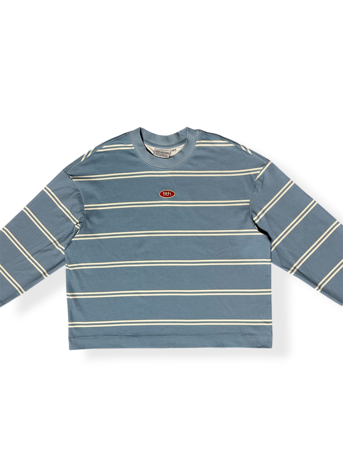 The double striped longsleeve blue