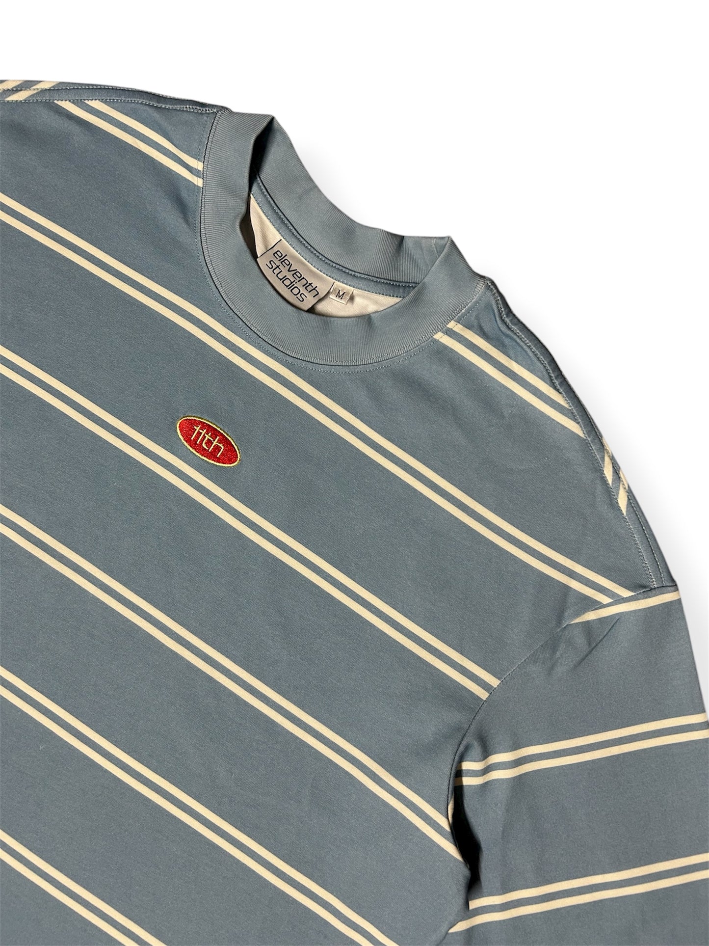 The double striped longsleeve blue